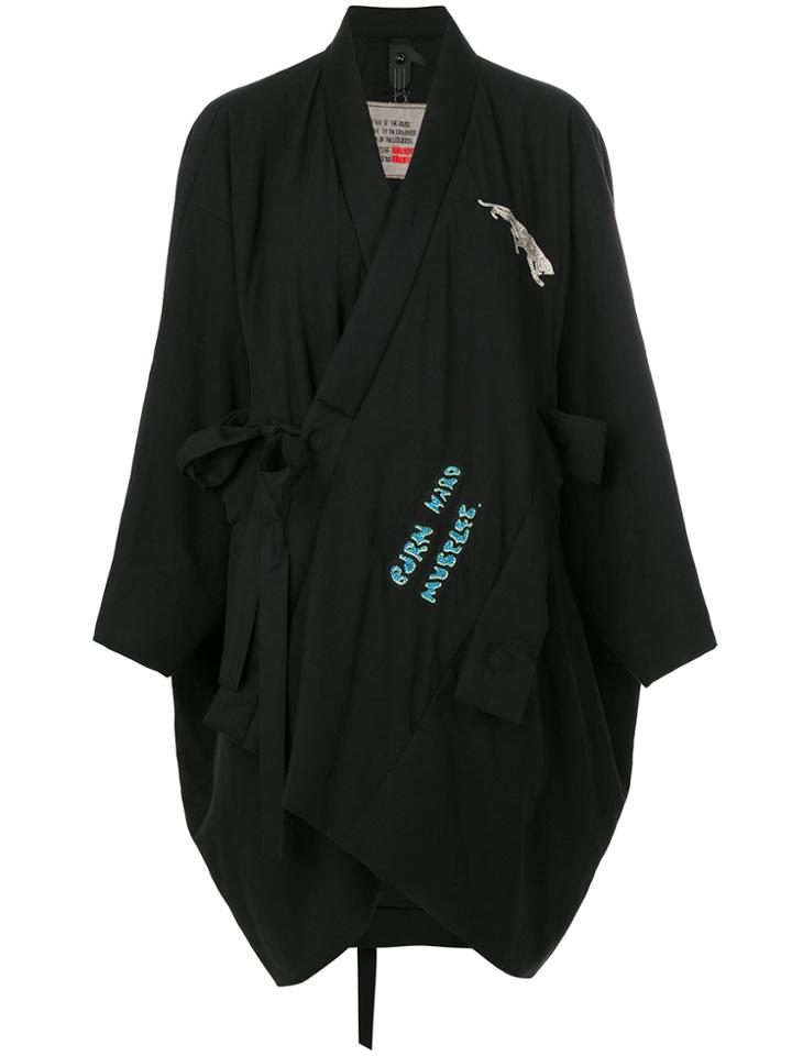 Bernhard Willhelm Slouched Asymmetric Coat - Black
