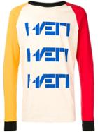 H Rv Rk Colour-block Sweatshirt - Nude & Neutrals