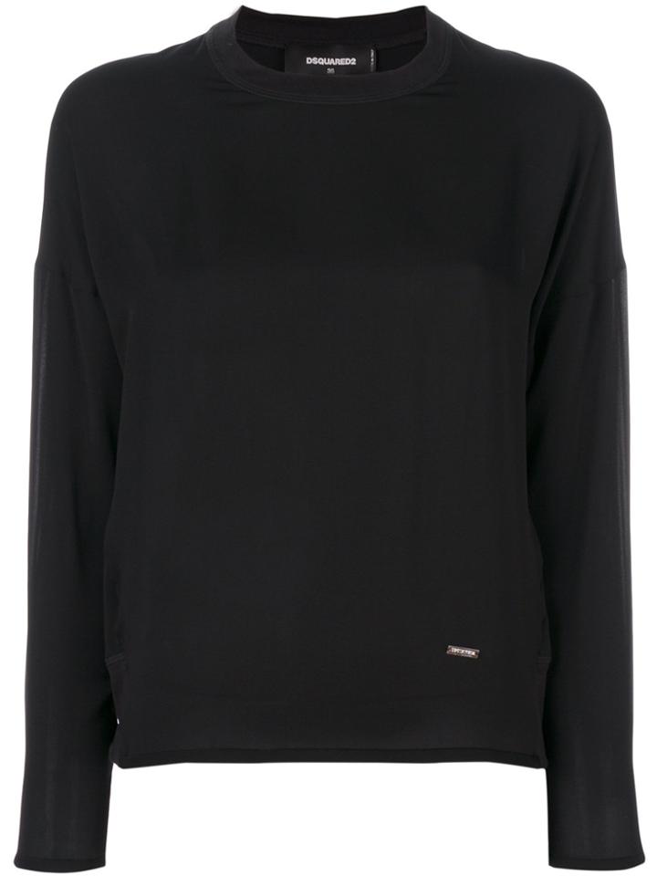 Dsquared2 Classic Fitted Blouse - Black