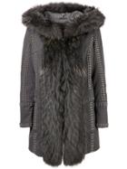 Philipp Plein Amazing Fur Coat - Grey