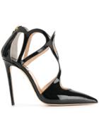 Racine Carree Cut-detail Heeled Pumps - Black