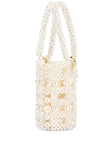 0711 Esmeralda Bucket Bag - White