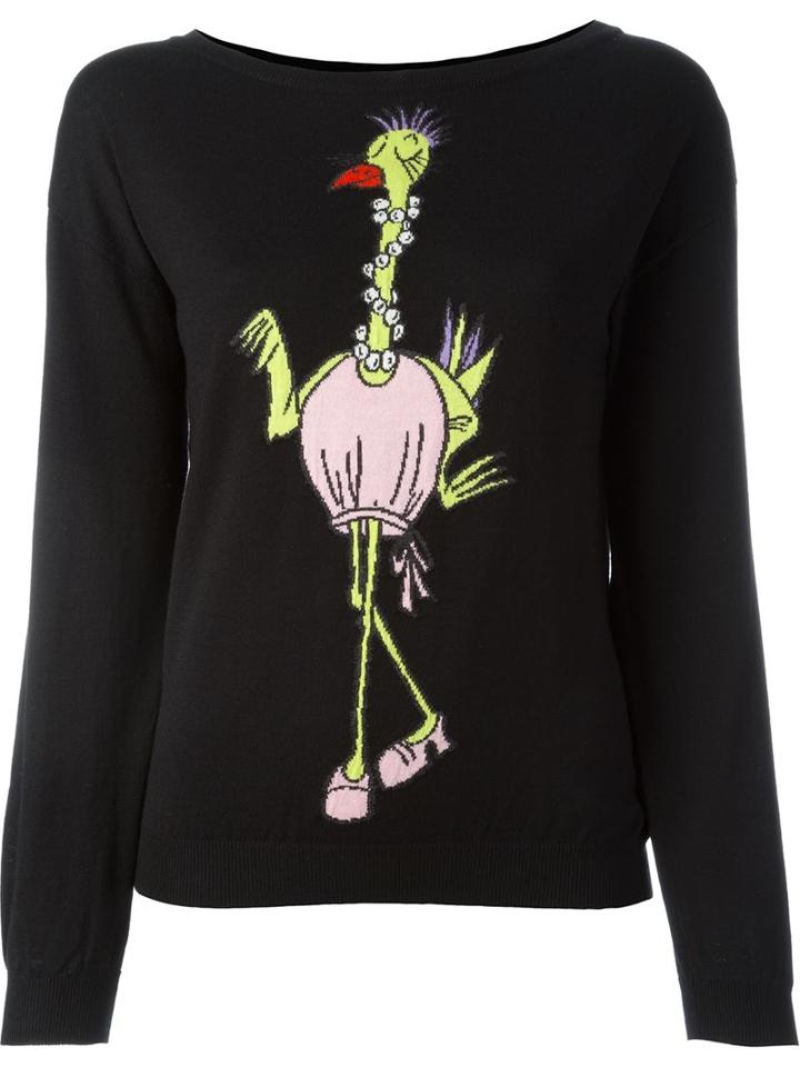 Boutique Moschino Animal Stamp Sweater