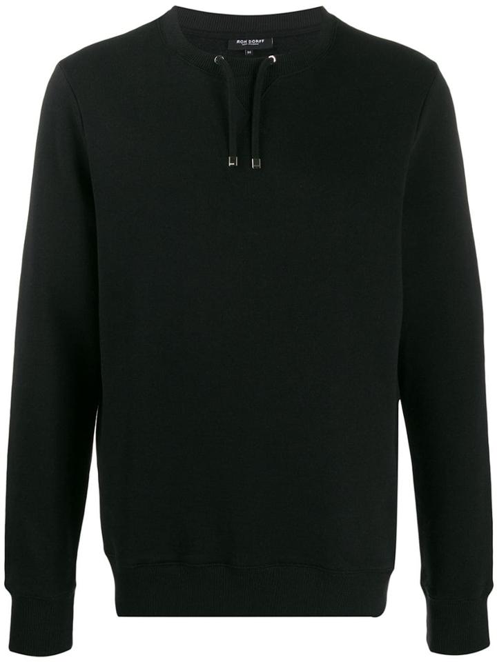 Ron Dorff Drawstring Detail Sweater - Black