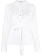 Miu Miu Front Bib Shirt - White