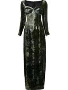 Y / Project Cut Out Corset Dress, Women's, Size: 36, Green, Rayon/silk