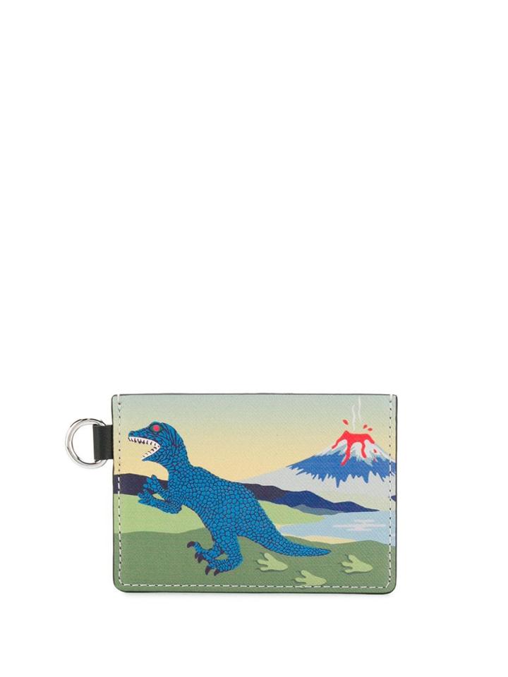 Ps Paul Smith Dinosaur Print Coin Pouch - Blue