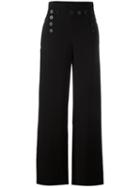 Joseph Wide Leg Trousers, Women's, Size: 38, Black, Viscose/acetate/spandex/elastane/cotton