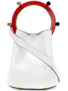 Marni Stud-handle Panier Bucket Bag - White