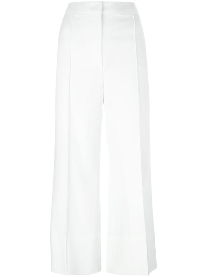 Sportmax Tailored Culottes, Women's, Size: 40, White, Cotton/polyamide/spandex/elastane