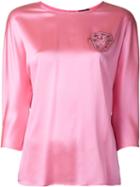 Versace Satin Effect Top