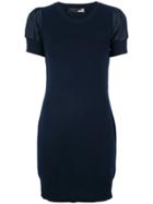 Love Moschino Fitted Puff Sleeve Dress - Blue