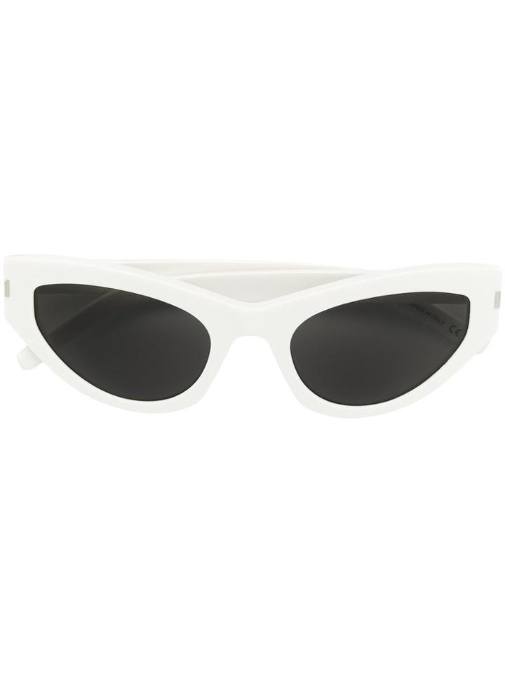 Saint Laurent Eyewear New Wave Lily Sunglasses - White