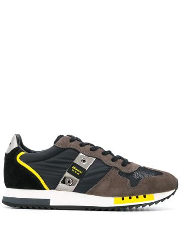Blauer Queens Panelled Sneakers - Black