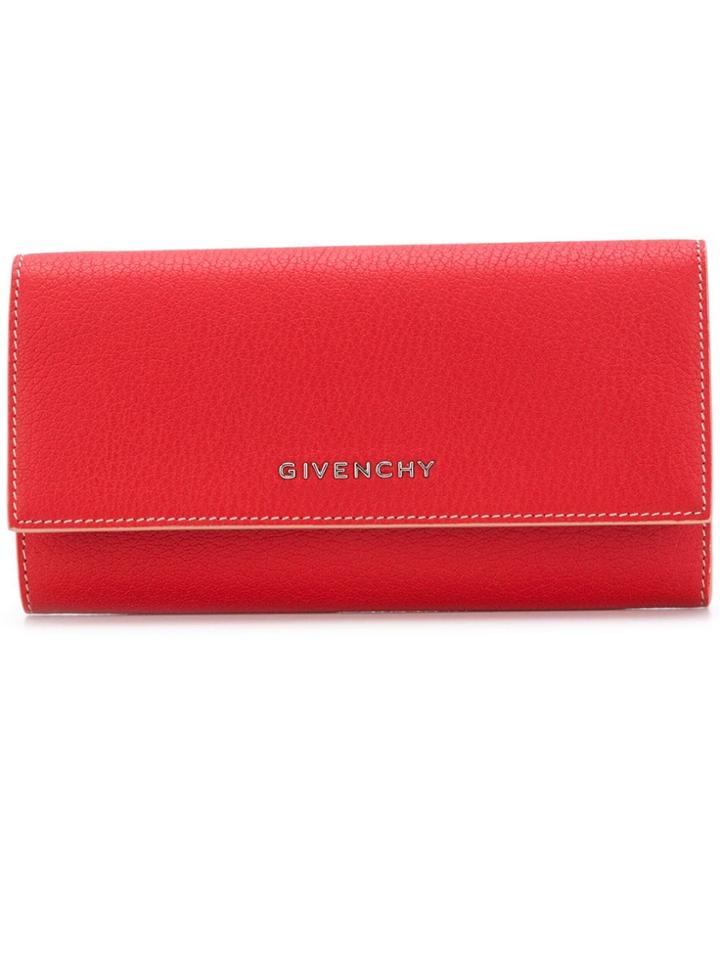 Givenchy Long Flap Wallet - Red