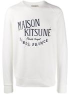 Maison Kitsuné Logo Sweatshirt - White