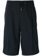 Emporio Armani Drawstring Track Shorts, Men's, Size: 48, Blue, Polyester/cotton