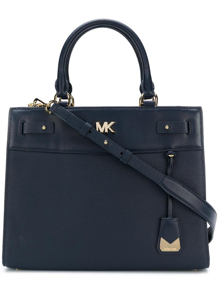 Michael Michael Kors Reagan Large Satchel - Blue