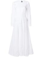 Calvin Klein 205w39nyc Embroidered Peasant Dress - White