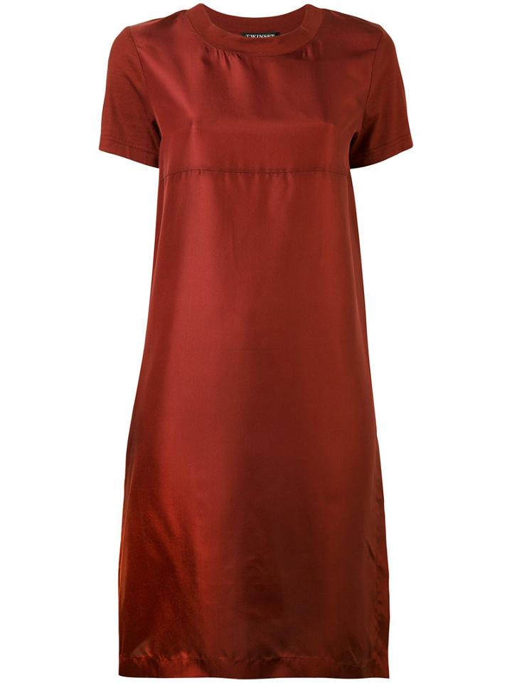 Twin-set - Long Blouse - Women - Silk/cotton - M, Yellow/orange, Silk/cotton