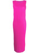 Pleats Please Issey Miyake Maxi Dress - Pink