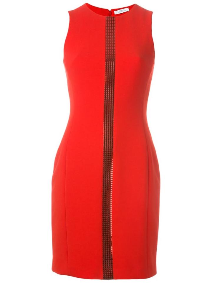 Versace Collection Sequin Central Stripe Dress
