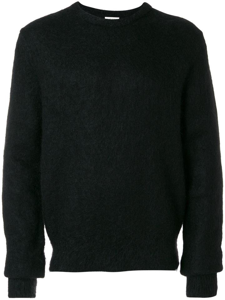 Saint Laurent - Fuzzy-knit Sweater - Men - Polyamide/mohair/wool - M, Black, Polyamide/mohair/wool