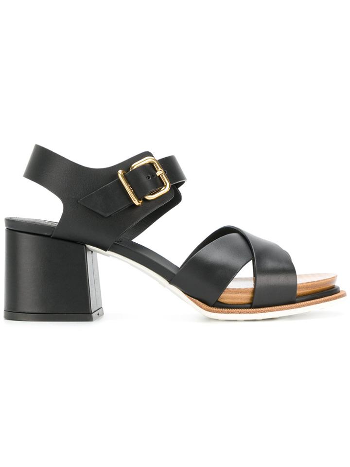 Tod's Chunky Heel Sandals - Black