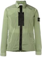 Stone Island Zip-up Jacket, Men's, Size: Xxl, Green, Polyamide