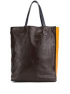 Marni Colour-block Tote Bag - Brown