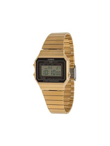 Casio Vintage Edgy Watch - Gold
