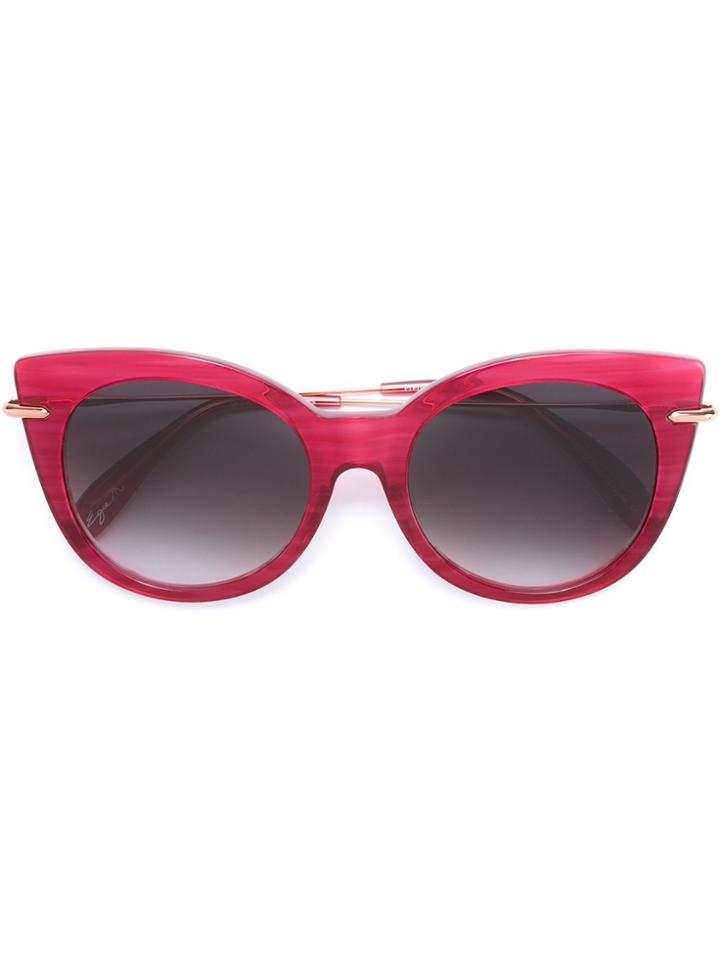 Frency & Mercury 'zig-zag Kiss' Sunglasses - Pink & Purple