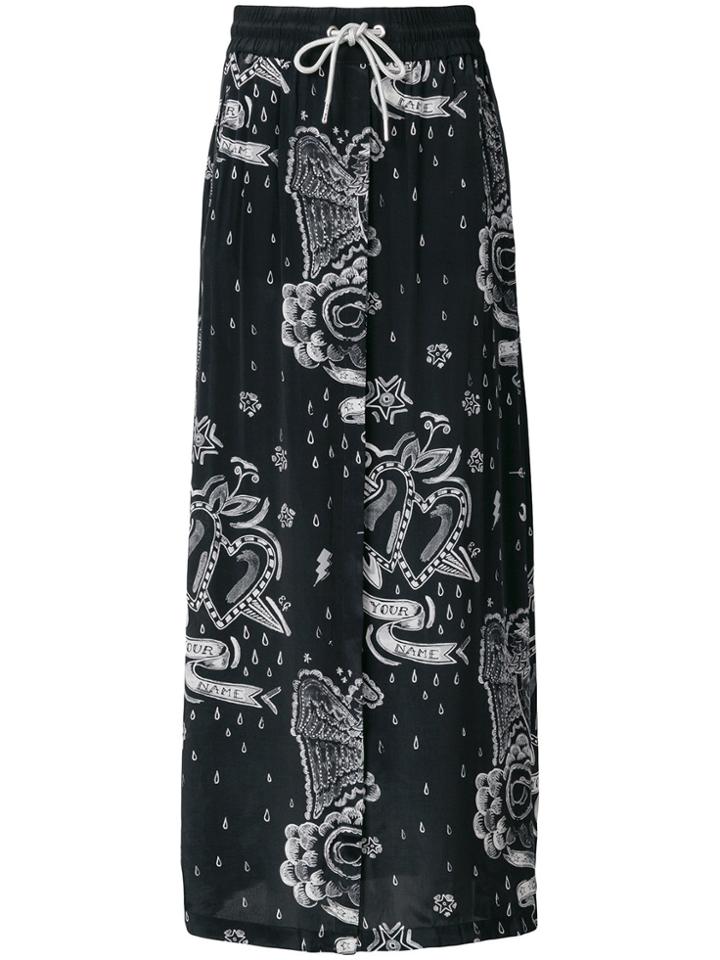 Diesel Tattoo Print Skirt - Black