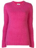 Gabriela Hearst Crew-neck Chunky Knit Sweater - Pink