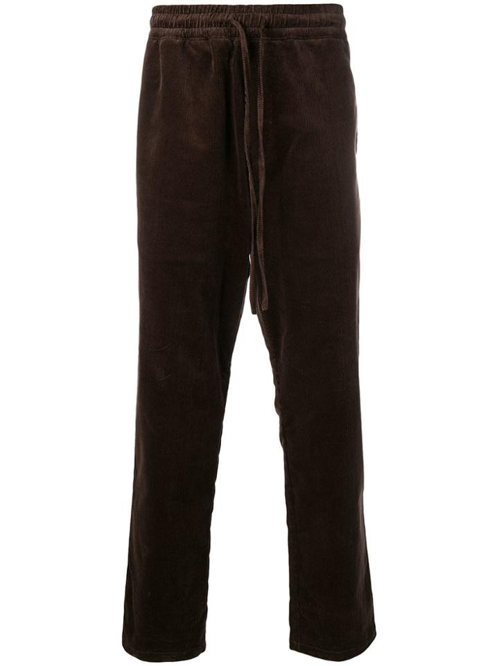 Ymc Drawstring Corduroy Trousers - Brown