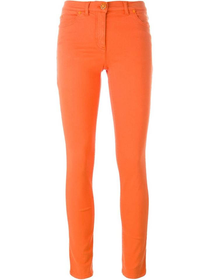 Versace Skinny Jeans, Women's, Size: 28, Yellow/orange, Cotton/polyester/spandex/elastane