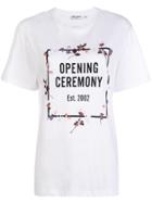 Opening Ceremony Floral Border Logo T-shirt - White