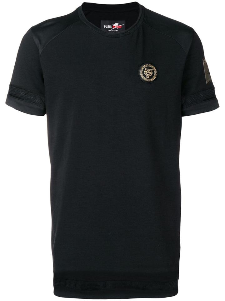 Plein Sport Logos Round Neck T-shirt - Black