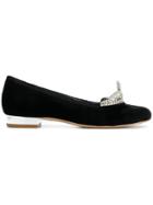 Sophia Webster Tiara Ballerina Shoes - Black