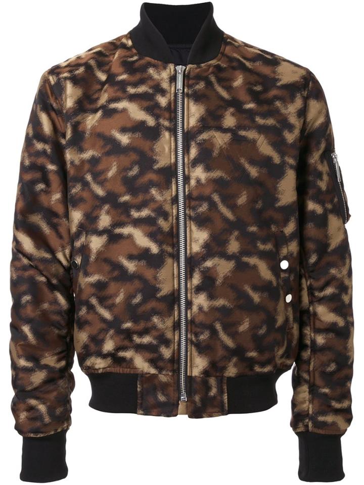 Public School Camouflage Bomber Jacket - Brown