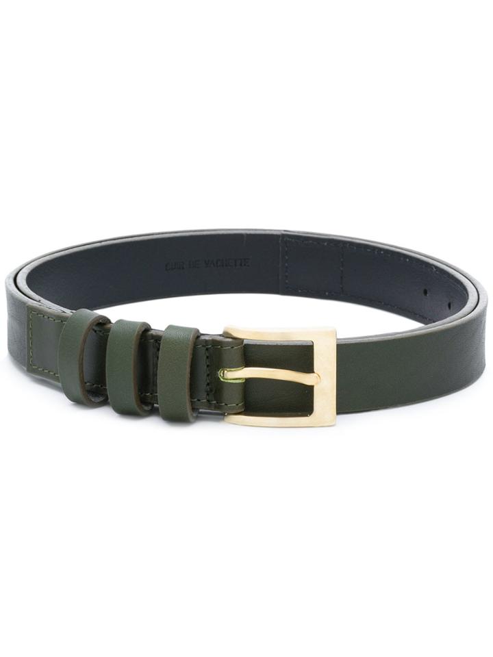Balmain Classic Buckle Belt - Green