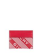 Givenchy Logo Print Cardholder - Red