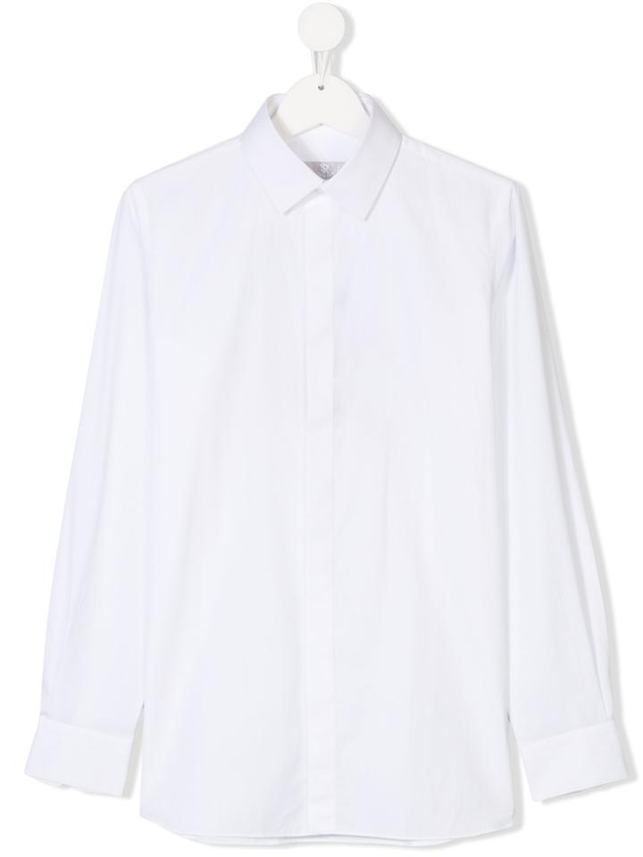 Stefano Ricci Kids Teen Classic Shirt - White