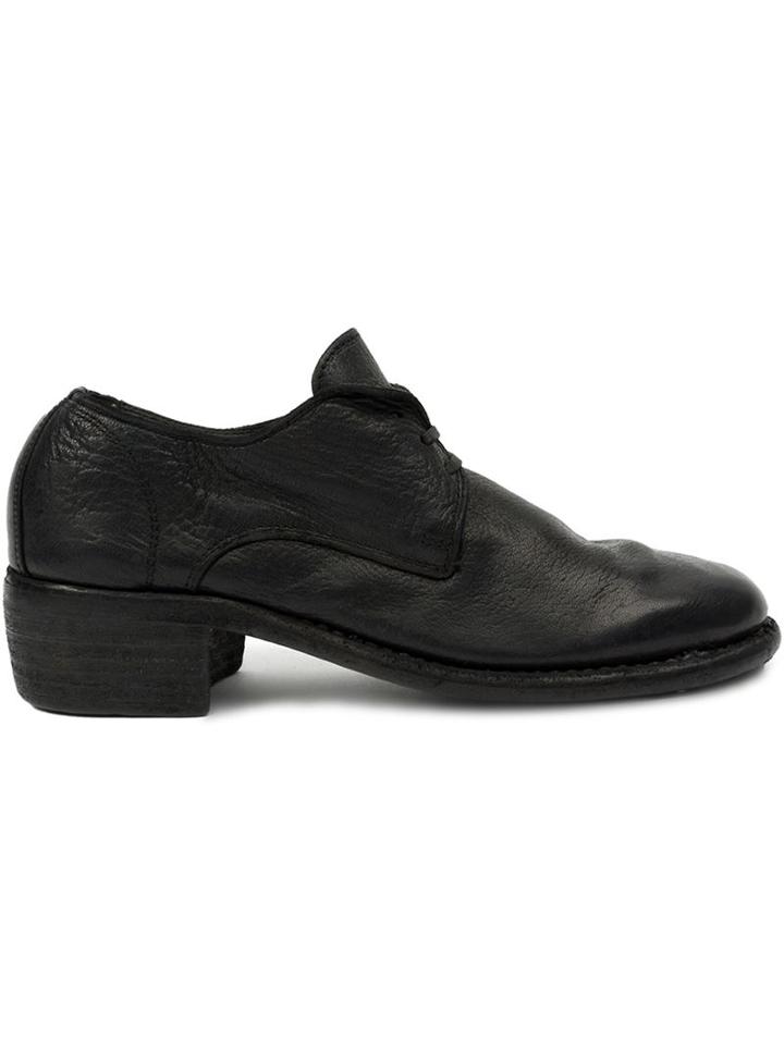 Guidi Distressed Lace-up Shoes