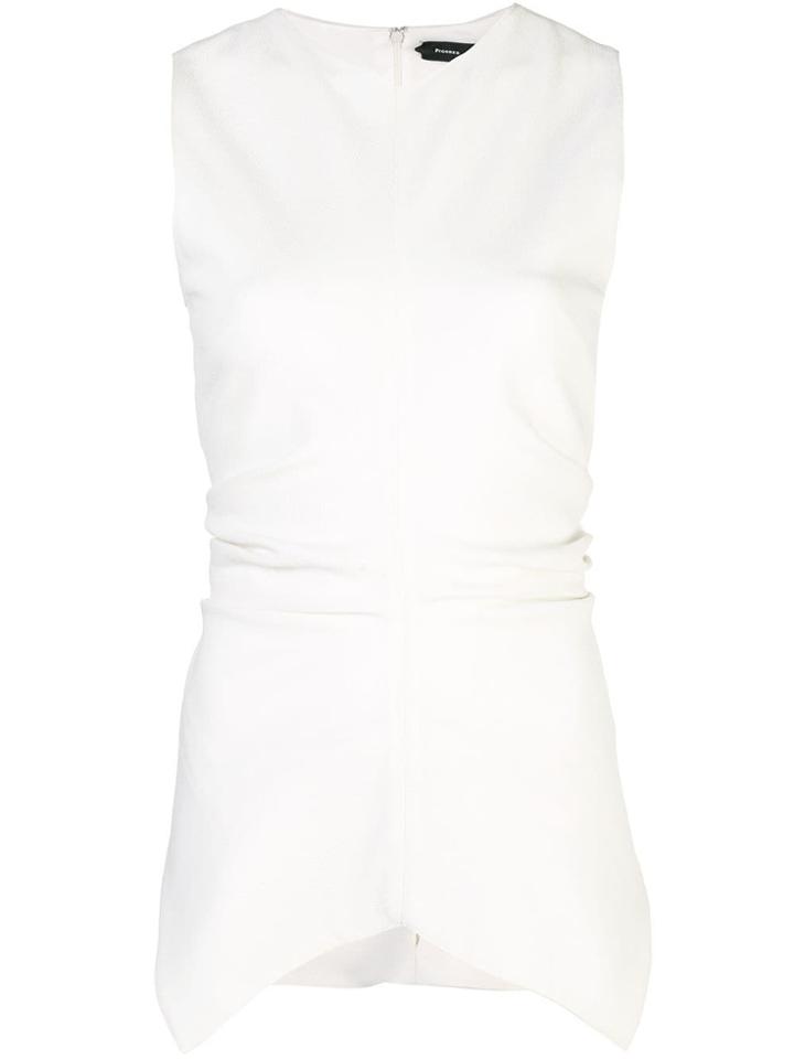 Proenza Schouler Textured Crepe Sleeveless Top - White