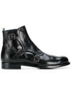 Officine Creative Buckle Ankle Boots - Black
