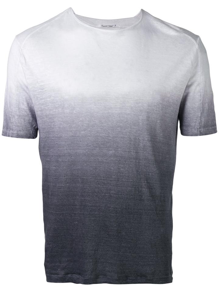 Transit - Ombré T-shirt - Men - Cotton/linen/flax/polyamide - M, Grey, Cotton/linen/flax/polyamide