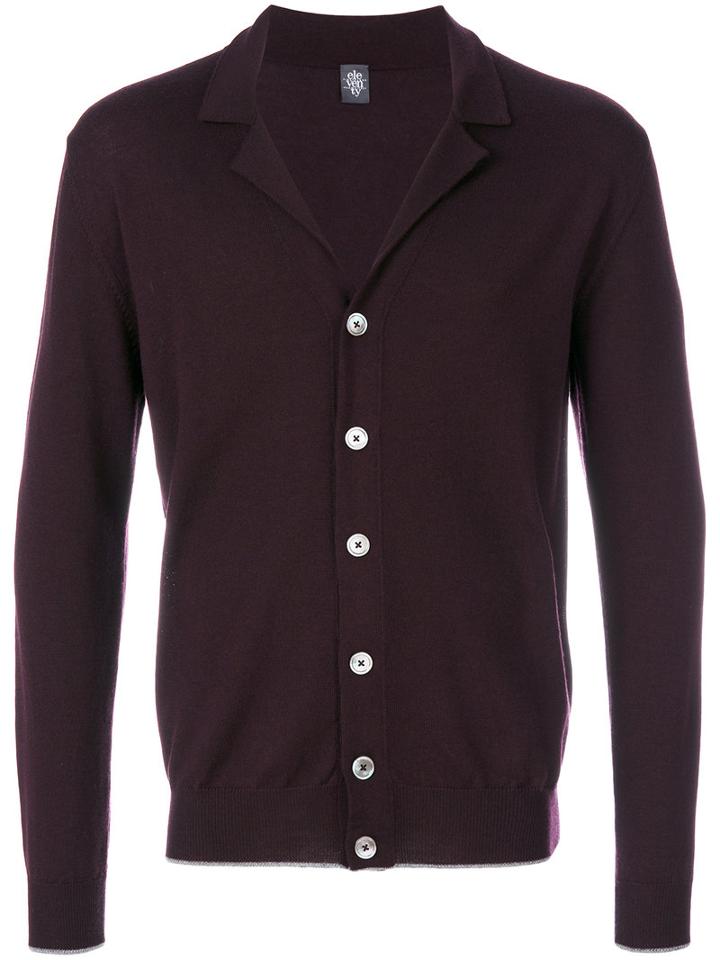 Eleventy - V Neck Cardigan - Men - Virgin Wool - Xl, Red, Virgin Wool