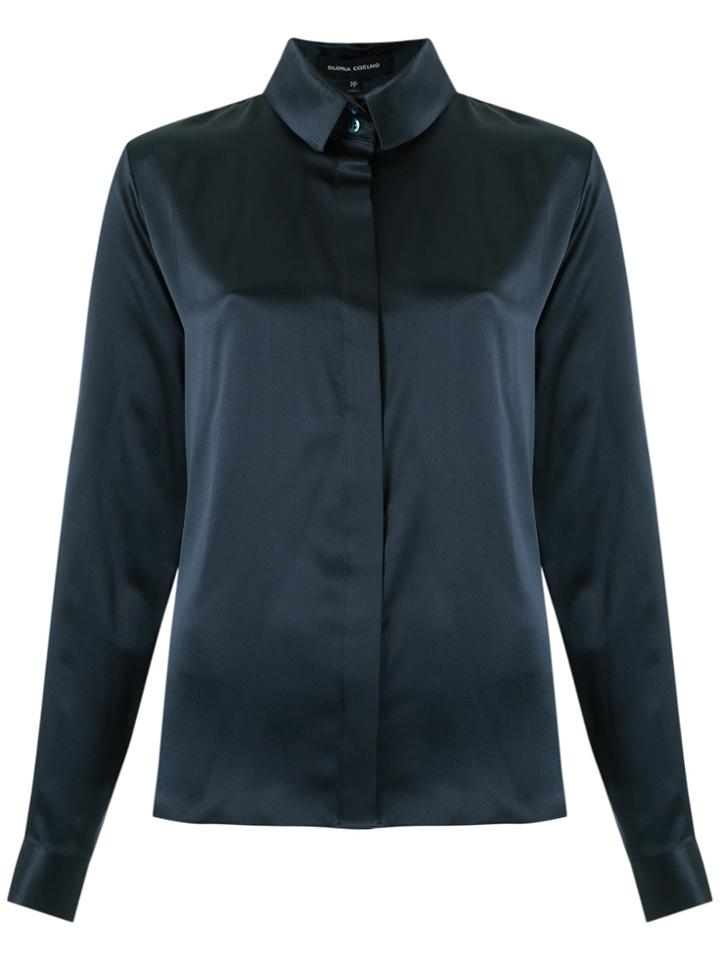 Gloria Coelho Silk Shirt - Blue