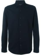 Z Zegna Jersey Shirt, Men's, Size: Small, Blue, Cotton
